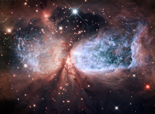 Sternentstehungsregion S106 (Bild: ASA, ESA, and the Hubble Heritage Team (STScI/AURA))