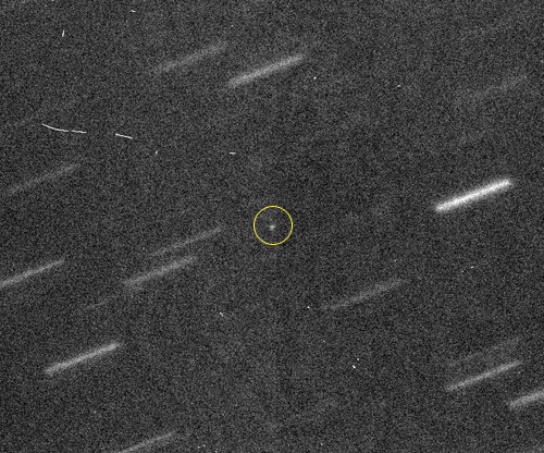 Der Asteroid 2011 AG5 (Bild: Gemini Observatory)