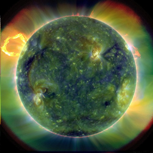 Die Sonne ist brav und kollabiert (noch) nicht (Bild: NASA / Goddard / SDO AIA Team)