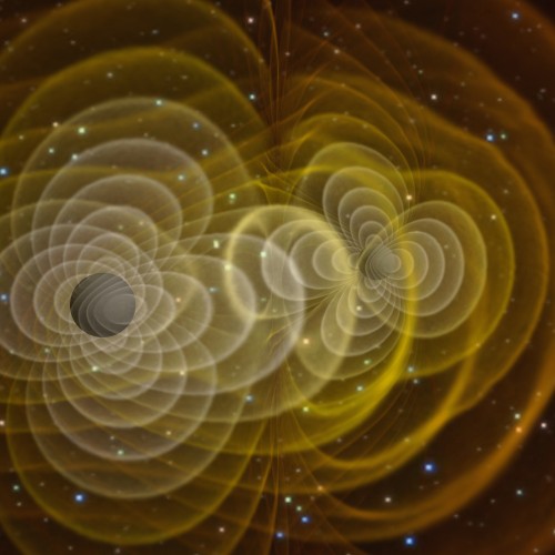 Überall Wellen im Raum (Künstlerische Darstellung: Henze, NASA)