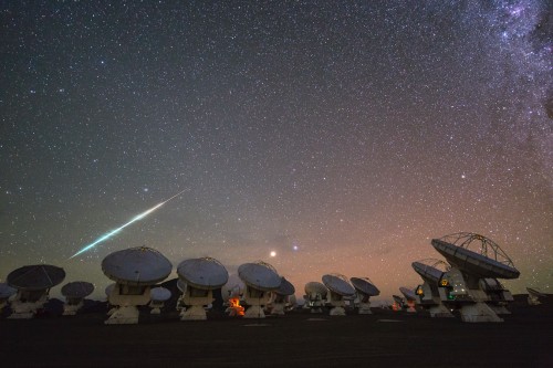 Wir sehen in der Nacht zwar viele Sterne. Aber dunkel ist es trotzdem! Bild: ESO/C. Malin