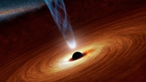 Schwarze Löcher! Man kann sie zeichnen - aber auch verstehen? (Bild: NASA)