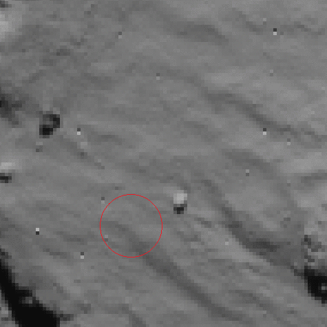 Bild: ESA/Rosetta/NAVCAM; pre-processed by Mikel Canania)