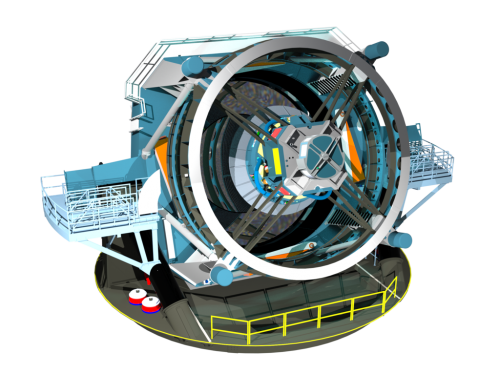 Modell des Large Synoptic Survey Telescope Bild: LSST Project Office, CC-BY-SA 4.0