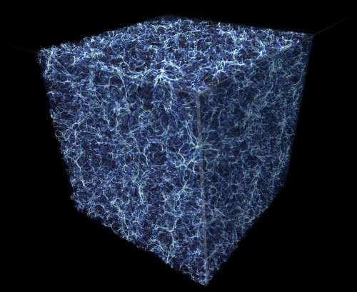 Das kosmische Netz - und nein, das Universum ist nicht würfelförmig. Das ist nur ein Ausschnitt aus einer Simulation (Bild: NASA, ESA, and E. Hallman (University of Colorado, Boulder))