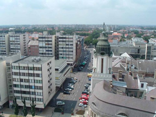 Debrecen von oben (Bild: Public Domain)