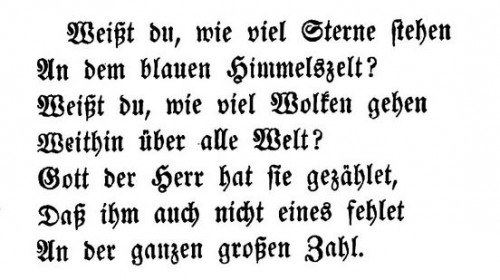 Bild: Wilhelm Hey: Noch fünfzig Fabeln für Kinder : nebst einem ernsthaften Anhange (Ausgabe Gotha 1852, Anhang S. 18, S. 19), gemeinfrei