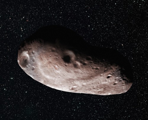 Künstlerische Darstellung der möglichen Form von 2014 MU69 (Bild: NASA/JHUAPL/SwRI/Alex Parker)