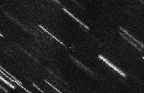 Asteroid 2012 TC4, beobachtet mit dem Very Large Telescope der ESO (Bild: ESO / ESA NEOCC / Olivier Hainaut (ESO), Marco Micheli (ESA) and Detlef Koschny (ESA))