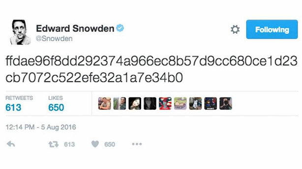 Snowden-Tweet