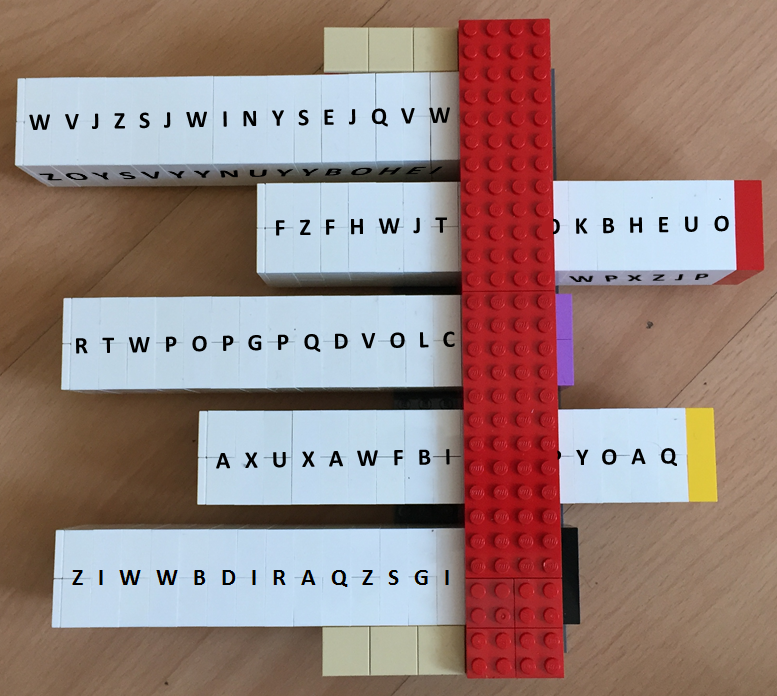 Reihenschieber-Lego-Key