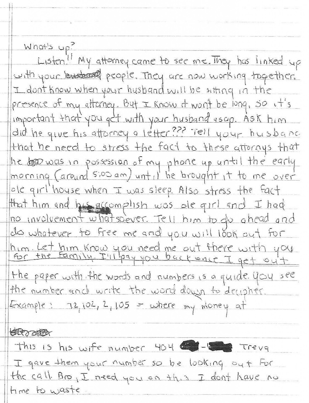 Can you find the hidden message in this letter from a prisoner