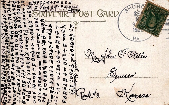 #Eine verschlüsselte Postkarte aus Pennsylvania und mehr – Cipherbrain