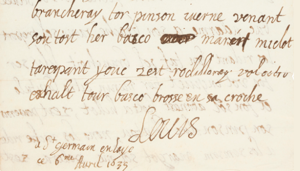 #Wer kann diesen Brief von Ludwig XIII. dechiffrieren? – Cipherbrain
