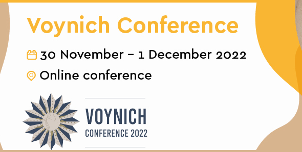 #Programm der Voynich-Konferenz 2022 veröffentlicht – Cipherbrain