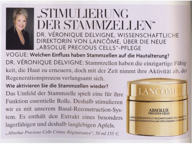 Stammzellen Und Dna In Der Kosmetik Plazeboalarm