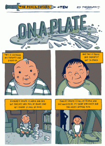 Cartoon von Toby Morris: On a plate - a short story of privilege