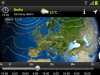 Luftdruckverteilung am Samstag, 20.04.13 - Wichtig ist das England-Hoch (Rot) und das (am Boden schwache) Tief über dem Mittelmeer (helles Rot bis Weiß)